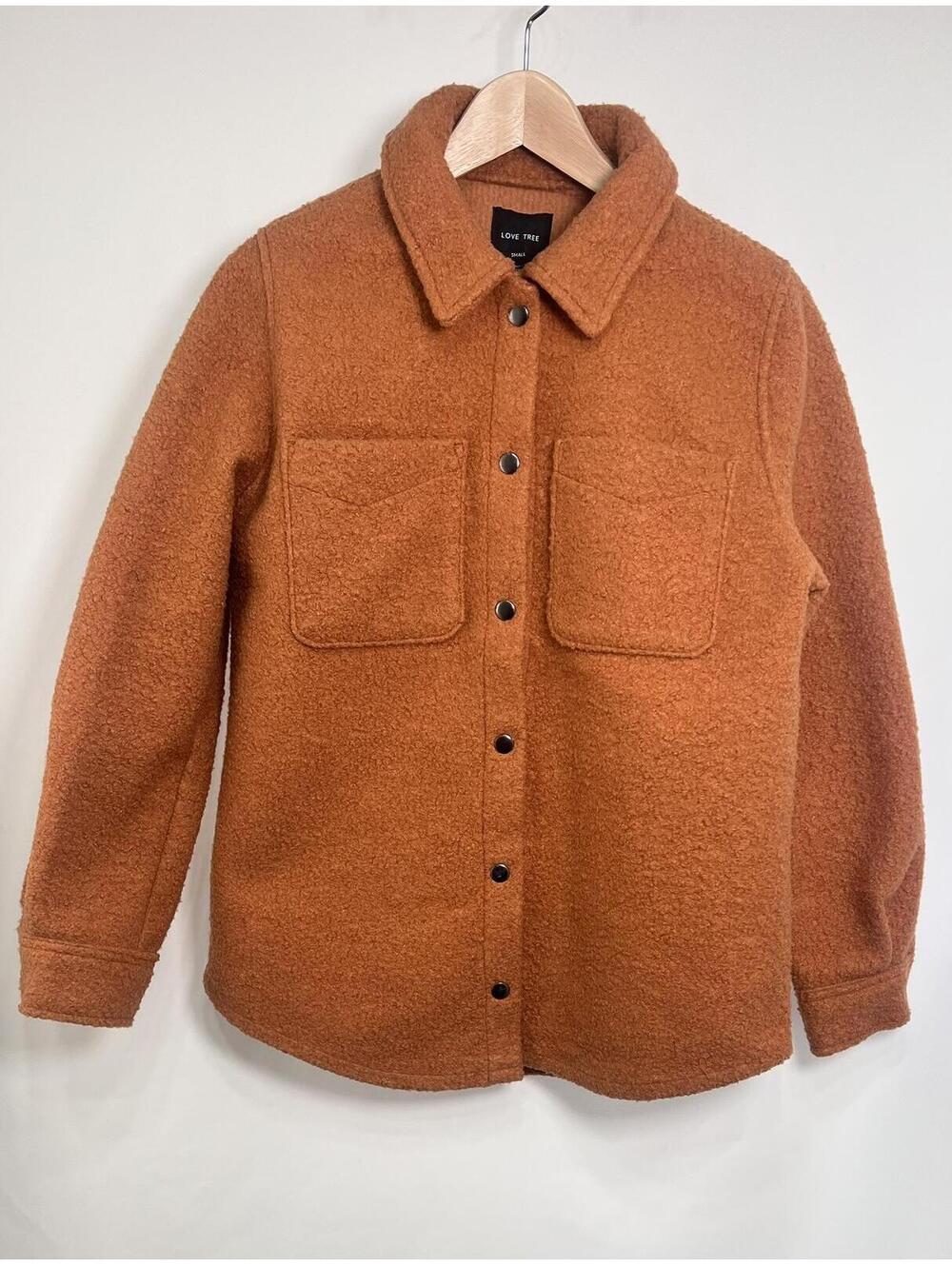 NEW Love Tree Bouclé Shacket Women's Small